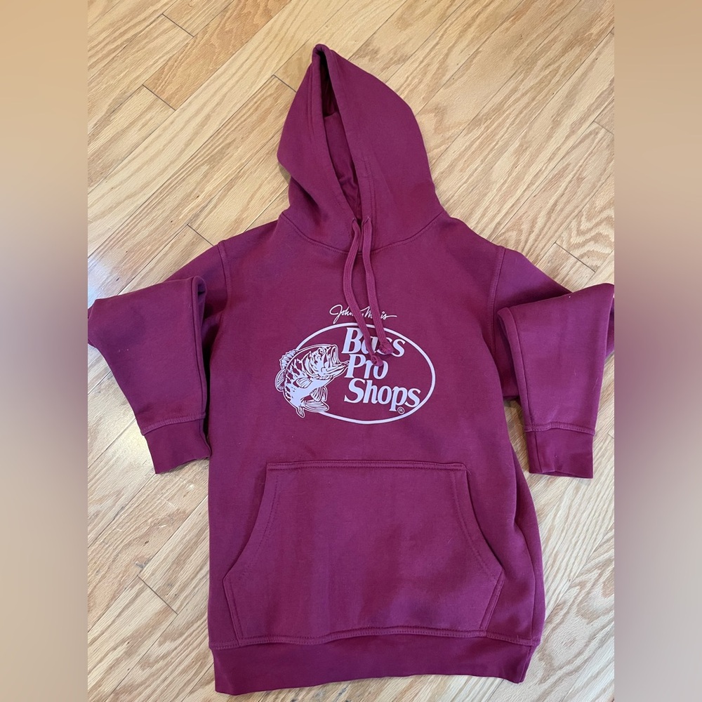 Bass Pro Shops Womens Maroon Logo Hoodie